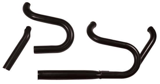 Powerhouse 2 Into 1 Exhaust System Black Fxst 1984 / 2017 3" O.D. Muffler Inc Heat Shields