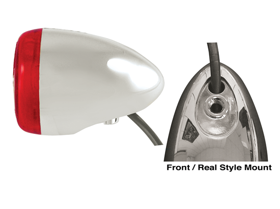 V-Factor Front / Rear Style Mount Chrome Plated with Amber lens