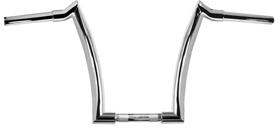 Handlebar Jacknife 18" Rise Chrome Plated Fits Softail Dyna & Sportster Models 1.5" Diameter Fly By Wire Chrome