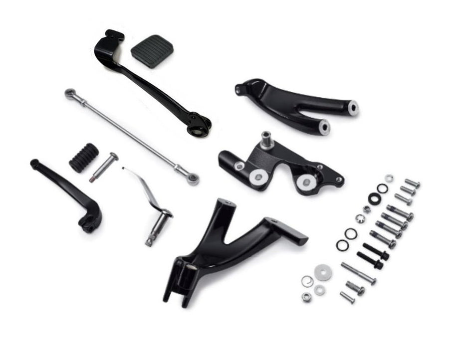 Black Forward Control Kit 2018 / UP FXST FXBB, FXLR, FXLRS, FXST