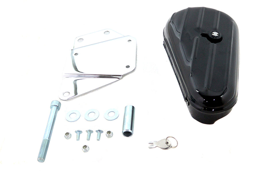 Black Right Side Tool Box and Mount Kit 1984 / 1999 FXST 1986 / 1999 FLST