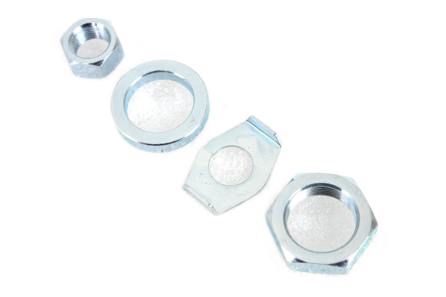 Zinc Rear Axle Nut and Lock Kit 1930 / 1972 Big Twin