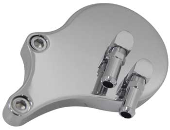 Slim Line Oil Filter Mount Kit Big Twin Evo 92 / 99 Includes Hardware Uw 3 / 8" Id Hose Chrome Plated