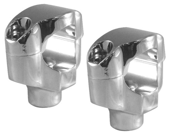 Riser Kit 1-1 / 2" Tall Fxstc 06 / Later* Uw 1-1 / 4" Bars Chrome Plated Aluminum