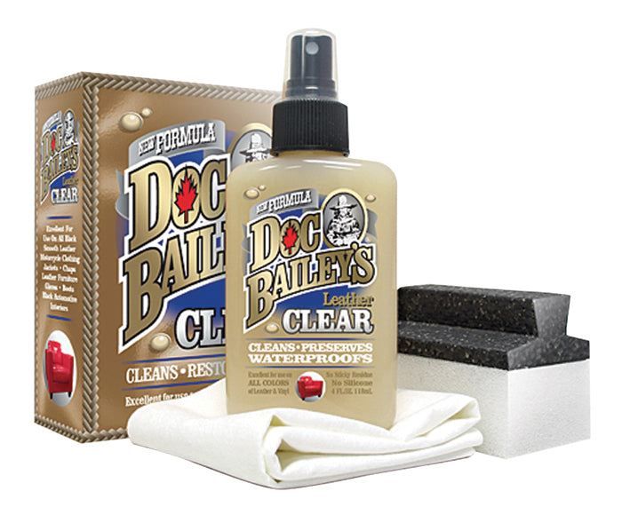Doc Baileys Leather Clear 4Oz For Use On All Colors Of Leather & Vinyl MFG# 40004-12