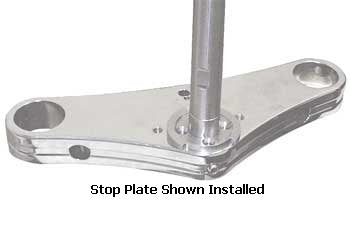 Head Cups W / Internal Fork Stop Big Twin W / Custom Lower Fork Bracket Inc Mounting Screws Stainless Steel