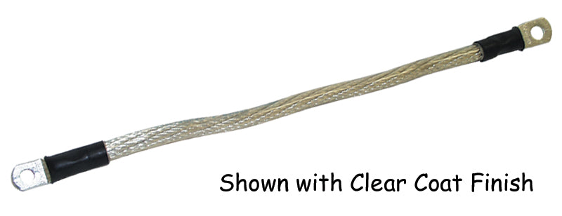 Cable Bty Ultra-Flexible Black 8" Ctr / Ctr 144" & 5 / 16" Holes 4 Gauge Tinned Copper 78-108-1