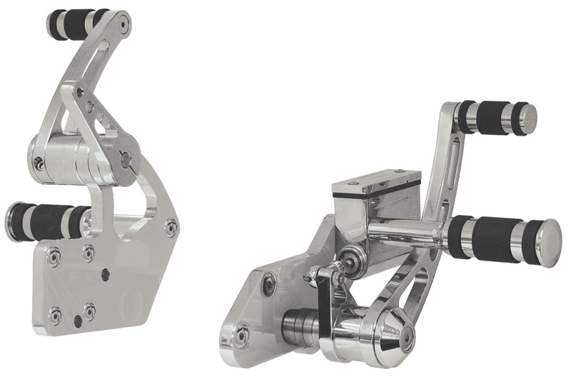 Forward Controls Billet Std Lg Big Twin 4 Spd 58 / 86 Softail 86 / 99 W / 5 / 8" Bore Mcl Foot Pegs Mounting Hardware Cp