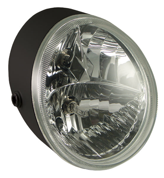 Replacement Headlight Black V-Rod 02 / Later & Custom App Replaces HD 68880-01