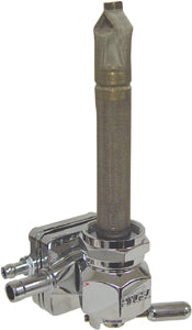 Fuel Valve Pingel Vacuum Type Sportster 95 / 06 & Cus Lh / Rh Mt Downward Outlet Chrome Plated 6391-Chv