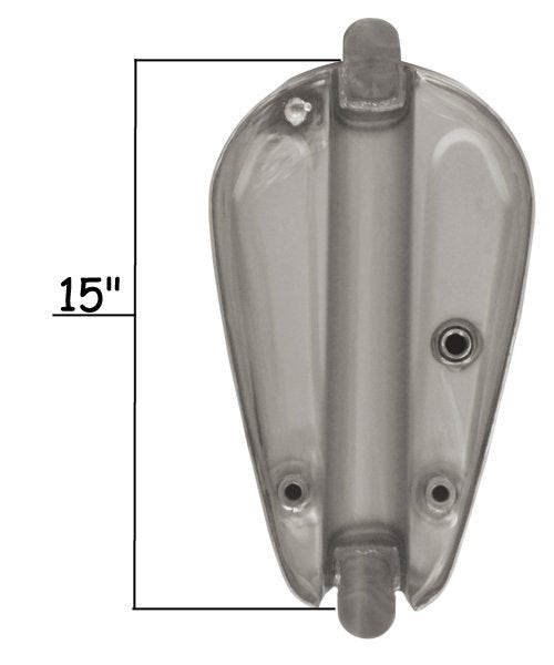 Sportster Style Bobber Gas Tank Low Tunnel Custom Tab Mounts 2.4 Gallon Uw 82 / Later Gas Cap