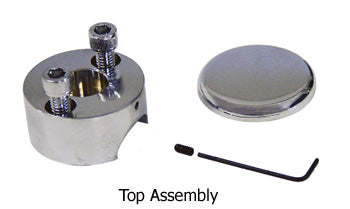 Smooth Top Handlebar Risers Chrome Plated Custom Use 2"Rise 1 / 2-20 Thd Sculpted Forged Aluminum