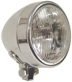 Headlight 3.5" Bullet Style Chrome Plated 12V 55 / 60 Watt Hlgn Inc 5 Watt Running Light Bottom Mount
