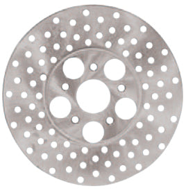 Brake Rotor Drilled Stainless Steel 10" FL FX Rear 78 / 80 FL Front 78 / 84 Stainless Steel Replaces HD 41813-79