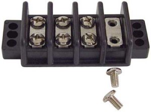Electrical Terminal Junction Block Custom Use 30Amp 4 Brass Links W / Screw 2-3 / 4" Mt Ctr Mc-Jb2