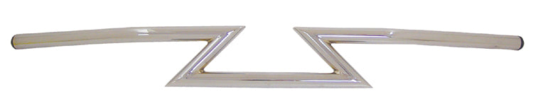 Handlebar Custom Z Style Chrome Plated 34.25"Wide 4"Rise 4.5"Pullback 1"Od Not Drilled Or Dimpled