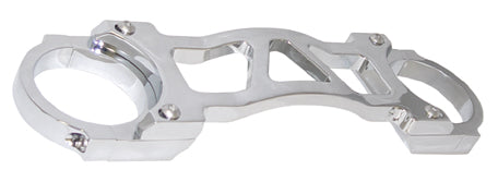 Wide Glide Fork Brace 41Mm Fxwg 80 / 86 Fxst 84 / Later Fxdwg 93 / 05 5 Piece Chrome Plated Inc Hrdwr