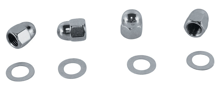 Rocker Shaft End Nut Kit Sh Ihd Sportster All Years Chromed Replaces HD 6001 6466W 7522 7875