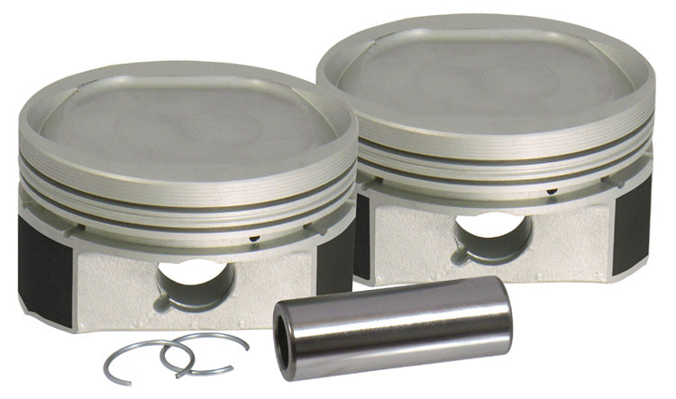 Cast Piston Set +.005" O.S. Sportster 86 / Later 883 To 1200 Conversion Moly Coated
