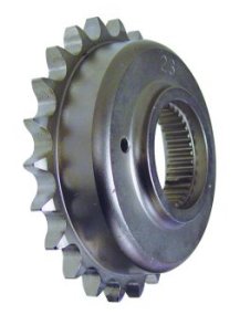 Transmission Spkt .810" Offset Big Twin 1985 / Later* 23 Tooth 530 Series Chain Chromoly Stl