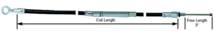 Braided Clutch Cable 72" Long Big Twin 1987 / Later* Sportster 1986 / Later*