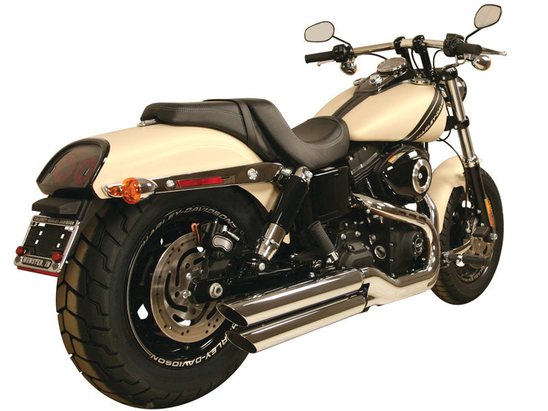 Mufflers Rush Chrome 3"Od Fits 2008-2016 Fxdf Fxdwg (Except Switchback) 2.25" Baffle
