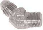 Brake Part Adapter Fitting Chrome Plated 1 / 8" Npt Male / #3 Male 45 I F Elbow Goodridge 823-03Ch