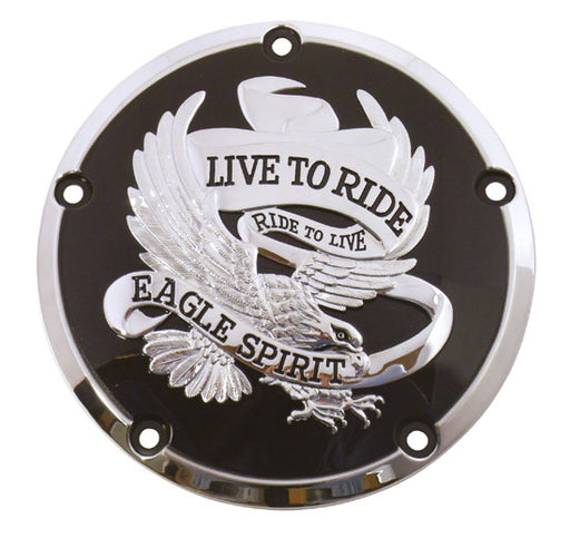 CLUTCH COVER FOR BIG TWIN BLACK AND CHROME