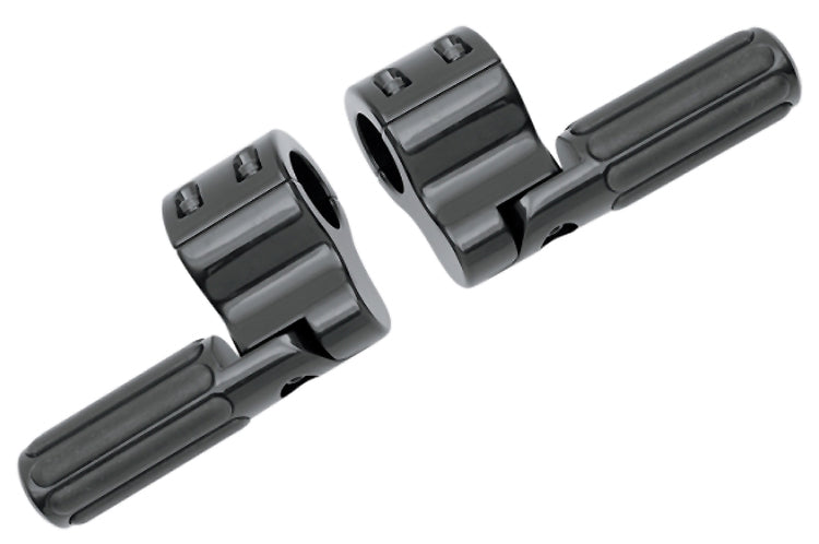 Footrests Rubber Strip Style Fits All 1-1 / 4" Bars Black Lindby Fold Up Bl820