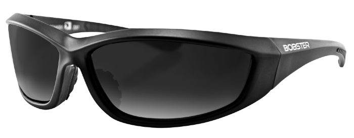 Charger Sunglasses Smoked Lens Black Frame Includes Storage Pouch Bobster Eyewear Echa001