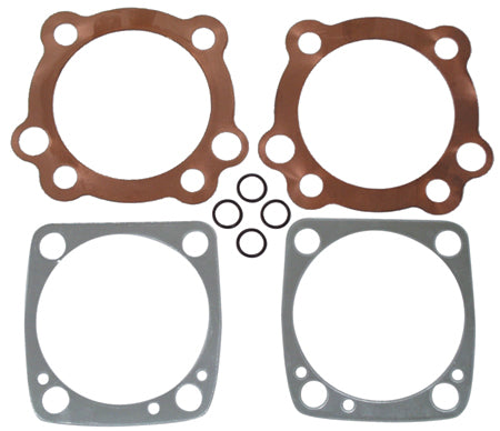 Performance Head / Base Gaskets Big Twin Evo All Yrs 3-5 / 8"Bore.043" Copper Head &.010 Alum Base