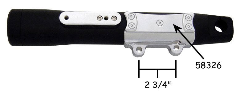 Caliper Conversion Bracket Chrome Plated Cus Wg Fr Ends W / Mt On 4" Ctr Uw 2000 / Later Left Hand Caliper