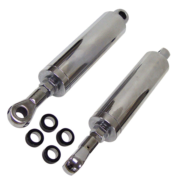 Narrow Body Adj Shocks Softail 1984 / 1999 & Cust Frame Adjustable Length Chrome Plt