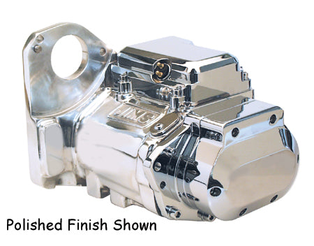 6 Speed Transmission Assembly Softail 90 / 99 Black Wrinkle W / Chrome Plated Covers Jims 8002C6
