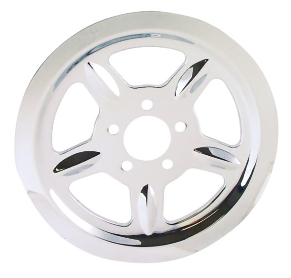 Rear Pulley Inset 5 Spoke Designition Fits 04 / Later Sportster Includes Hardware Replaces HD 91746-03 Cp