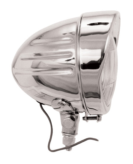 Spotlight 4-1 / 2" 12V Custom Ribbed Designition Bottom Mount W / Visor & 55W H3 Halogen Bulb