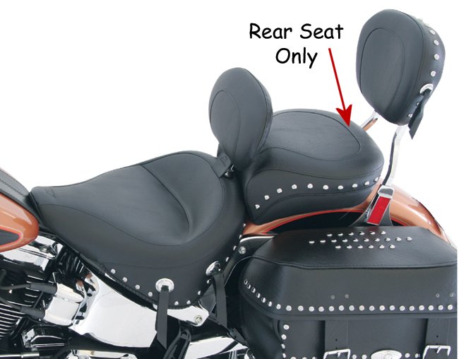 Mustang Rear Seat Studded Fits Softail 2008 / 2015 Recessed 14"Wide Mfg #79486