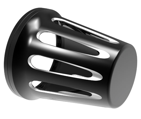 Conical Air Filter Cover Forged Aluminum Black & Raw Replaces HD 28739-10
