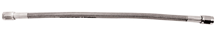 Brake Hose Assembly Braided 22"Long Clear Cvr #3 Hose W / Chrome Plated Female Ends Use W / Fittings Mfg.80322