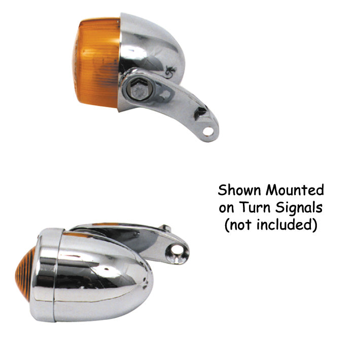 Turn Signal Relocation Kit Chrome Plated Fxsts 1988 / 2006 W / Hardware . Chrome Plated