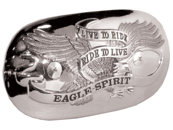 Air Filter Cover Insert Chrome Big Twin Sportster 67 / 78 Eagle Spirit Oval Die Cast Replaces HD 29404-90T