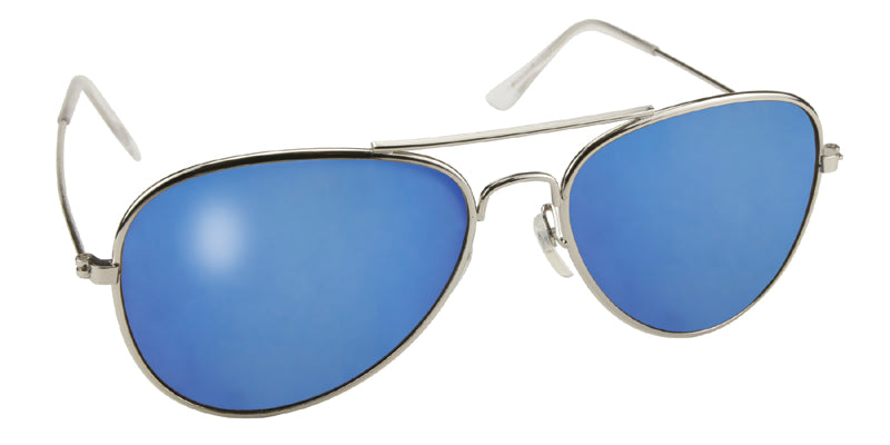 Aviator Silver Frame With Blue Mirror Lens MFG#80012