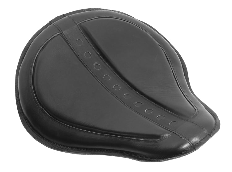 High End Leather Seat Black Custom Solo Use 15" X 12.5"