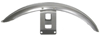 Ribbed Front Fender Wide Glide 80 / 05 W / 21" Wheel Chrome Fender Chrome Bracket