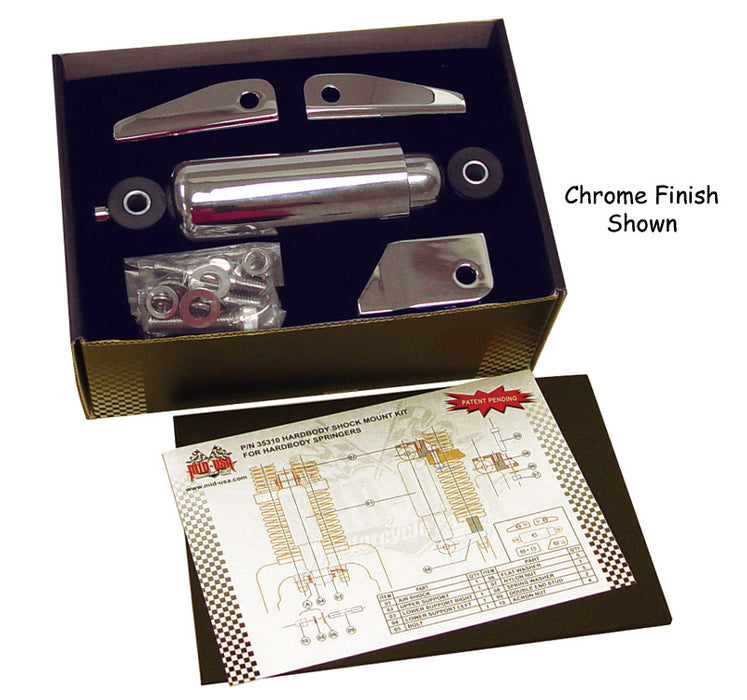 Springer Shock Mnt Kit Black Fits Hardbody Springers And Custom Applications