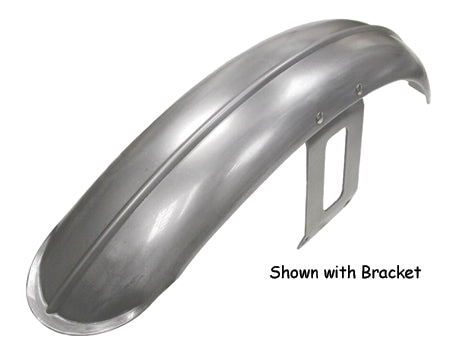 Raw Ribbed Front Fender without Bracket Fits Wide Glide models 1980/2005