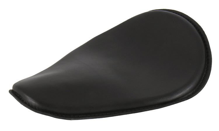 Thin Solo Seat Black 12" Long X 9-1 / 2" Wide Leather Cover