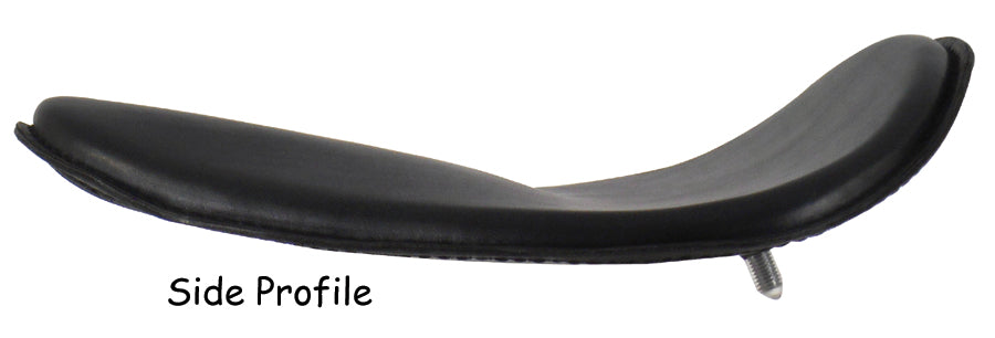 Thin Solo Seat Black 12" Long X 9-1 / 2" Wide Leather Cover