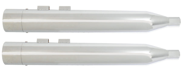 3.5" Slip-On Muffler Set Bagger Models 1995 / 2016 Chrome W / Chrome Barrel Tips