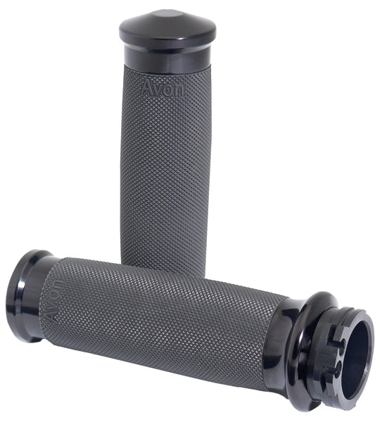 Hand Grips Custom Contour Black Anodized Any Model With Exterior Cables Cc-86-Ano